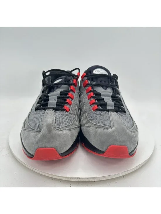 Nike Air Max 95 Men Size 12 314350-997 Grey Black Red Training Shoes - Picture 2 of 10